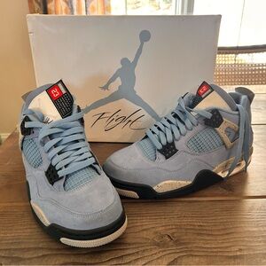 Jordan Men's Light Blue and Black Sneakers